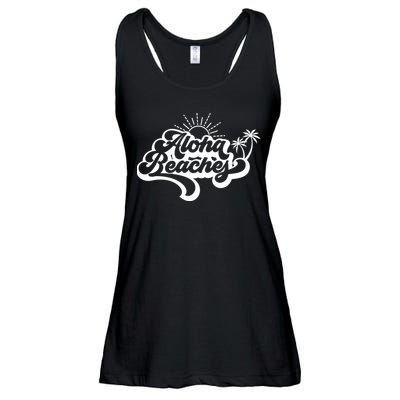 Aloha Beaches Tropical Vacation Ladies Essential Flowy Tank