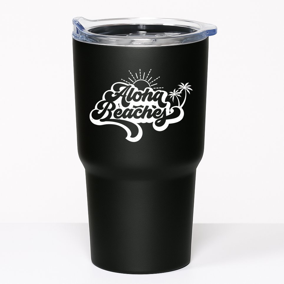 Aloha Beaches Tropical Vacation Tumbler