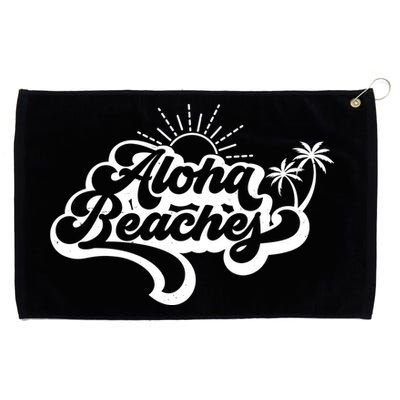 Aloha Beaches Tropical Vacation Grommeted Golf Towel