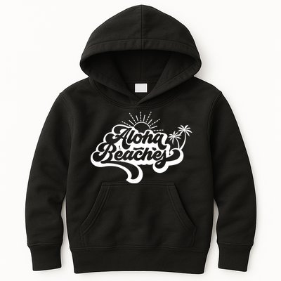 Aloha Beaches Tropical Vacation Kids Hoodie