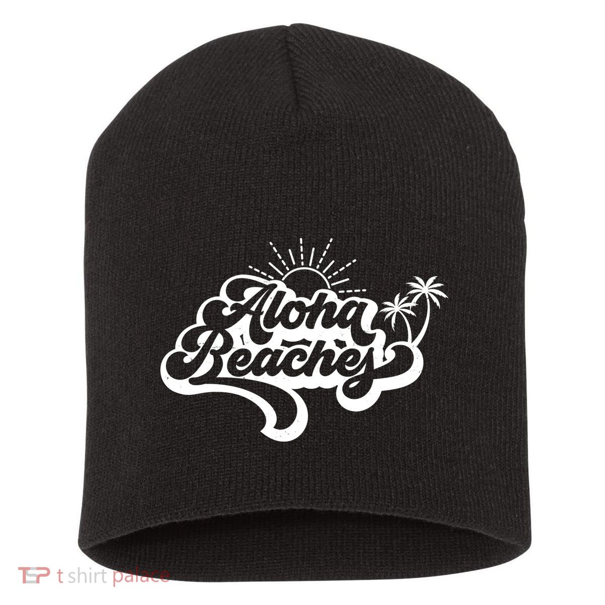 Aloha Beaches Tropical Vacation Short Acrylic Beanie