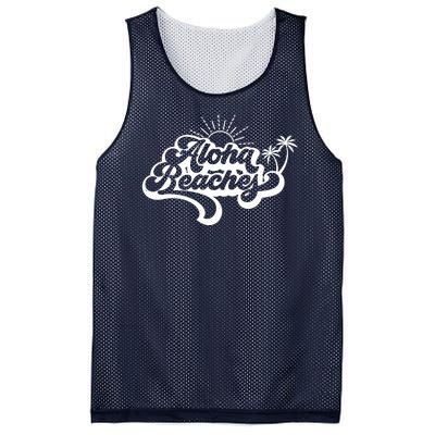 Aloha Beaches Tropical Vacation Mesh Reversible Basketball Jersey Tank