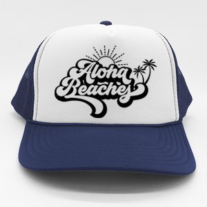 Aloha Beaches Tropical Vacation Trucker Hat