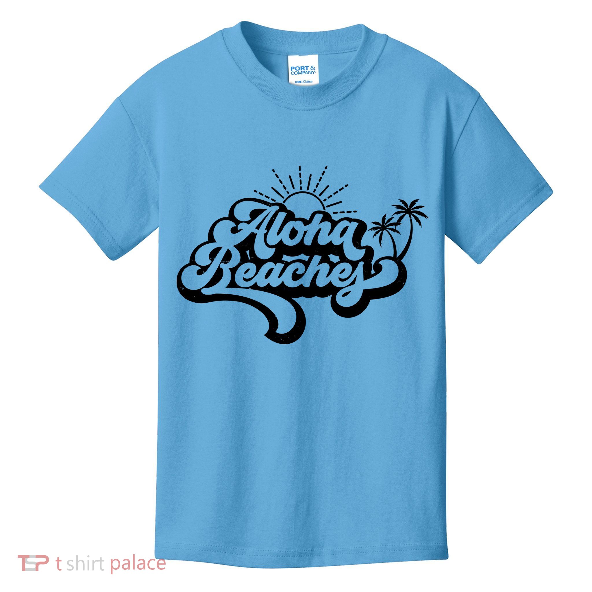 Aloha Beaches Tropical Vacation Kids T-Shirt