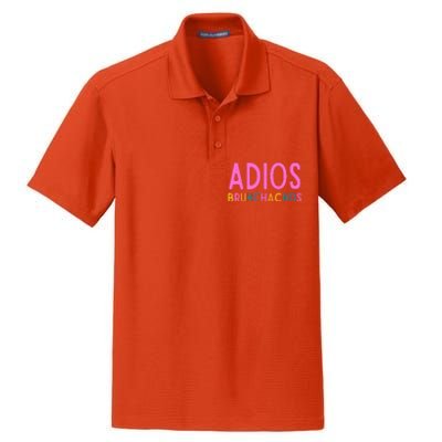 Adios Bruh Teacher Summer Last Day Of School Dry Zone Grid Polo