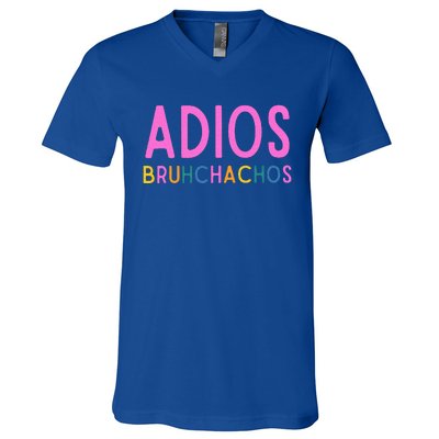 Adios Bruh Teacher Summer Last Day Of School V-Neck T-Shirt