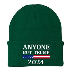 Anyone But Trump 2024 Presidential Campaign Style  Knit Cap Winter Beanie