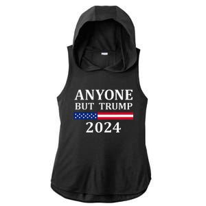 Anyone But Trump 2024 Presidential Campaign Style  Ladies PosiCharge Tri-Blend Wicking Draft Hoodie Tank