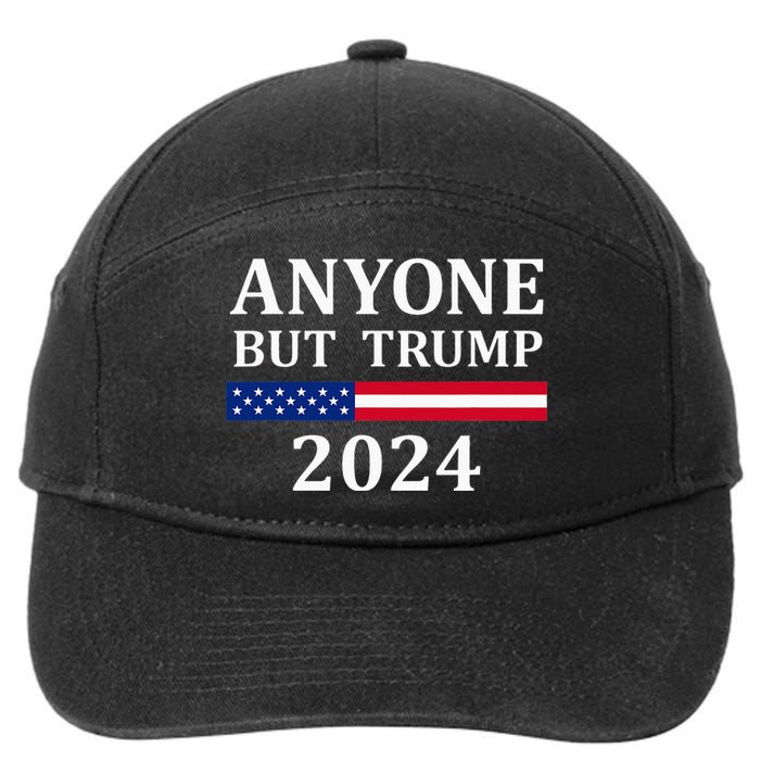 Anyone But Trump 2024 Presidential Campaign Style  7-Panel Snapback Hat