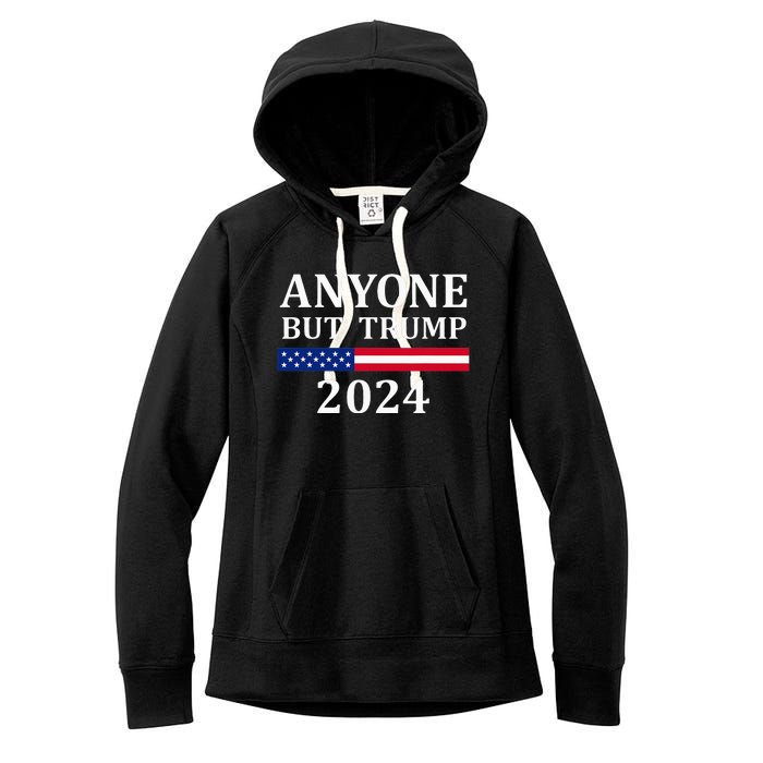 Anyone But Trump 2024 Presidential Campaign Style  Women's Fleece Hoodie