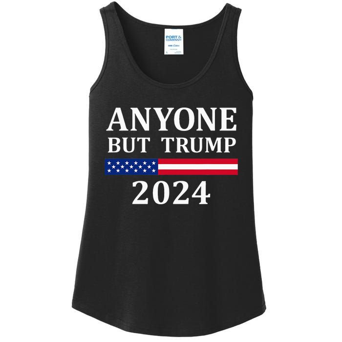 Anyone But Trump 2024 Presidential Campaign Style  Ladies Essential Tank