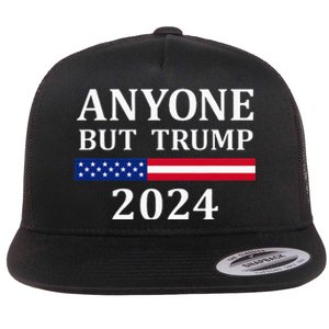 Anyone But Trump 2024 Presidential Campaign Style  Flat Bill Trucker Hat