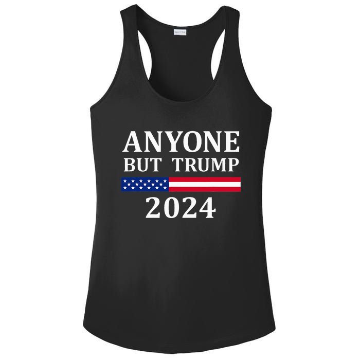 Anyone But Trump 2024 Presidential Campaign Style  Ladies PosiCharge Competitor Racerback Tank