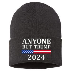 Anyone But Trump 2024 Presidential Campaign Style  Sustainable Knit Beanie