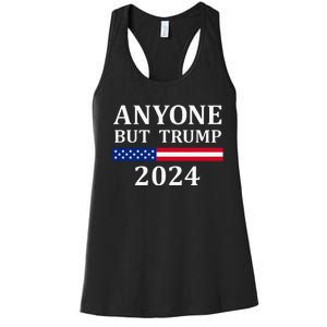 Anyone But Trump 2024 Presidential Campaign Style  Women's Racerback Tank