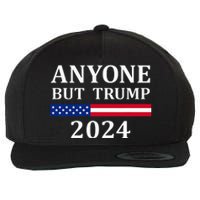 Anyone But Trump 2024 Presidential Campaign Style  Wool Snapback Cap