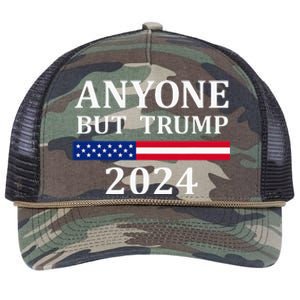 Anyone But Trump 2024 Presidential Campaign Style  Retro Rope Trucker Hat Cap