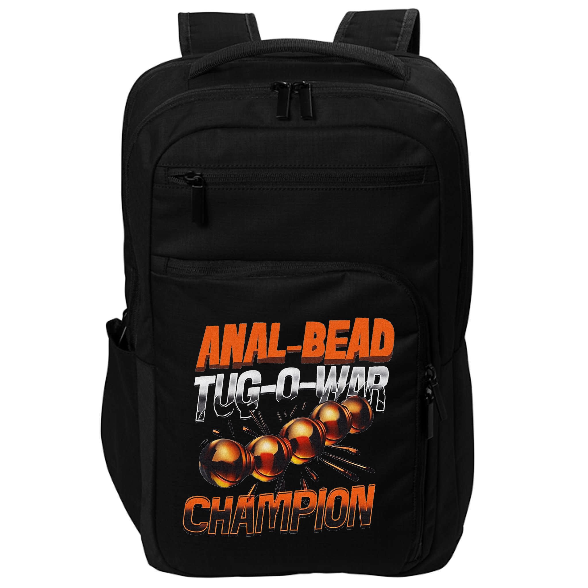 Anal Bead Tug O War Champion Funny Saying Impact Tech Backpack