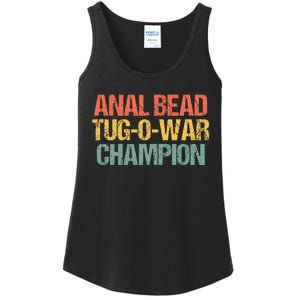 Anal Bead Tugowar Champion Funny Saying Sarcastic Novelty Ladies Essential Tank