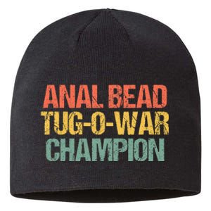 Anal Bead Tugowar Champion Funny Saying Sarcastic Novelty Sustainable Beanie