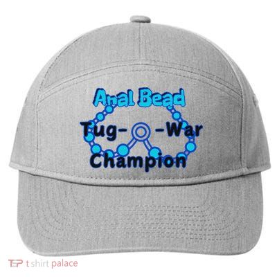 Anal Bead Tug O War Champion 7-Panel Snapback Hat