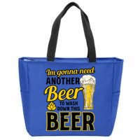 Another Beer To Was Down Design Bbq Beer Freedom Meaningful Gift Zip Tote Bag