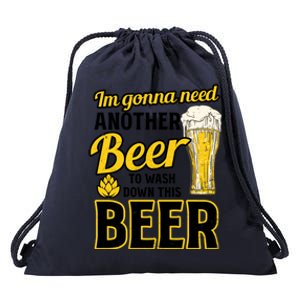 Another Beer To Was Down Design Bbq Beer Freedom Meaningful Gift Drawstring Bag