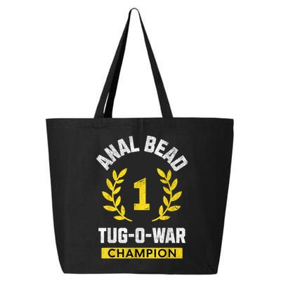 Anal Bead Tugowar Champion Funny Quote Sarcastic Saying 25L Jumbo Tote
