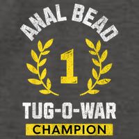 Anal Bead Tugowar Champion Funny Quote Sarcastic Saying Vector Backpack