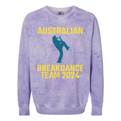 Australian Breakdance Team 2024 Colorblast Crewneck Sweatshirt