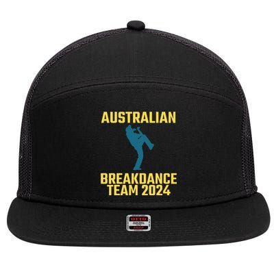 Australian Breakdance Team 2024 7 Panel Mesh Trucker Snapback Hat