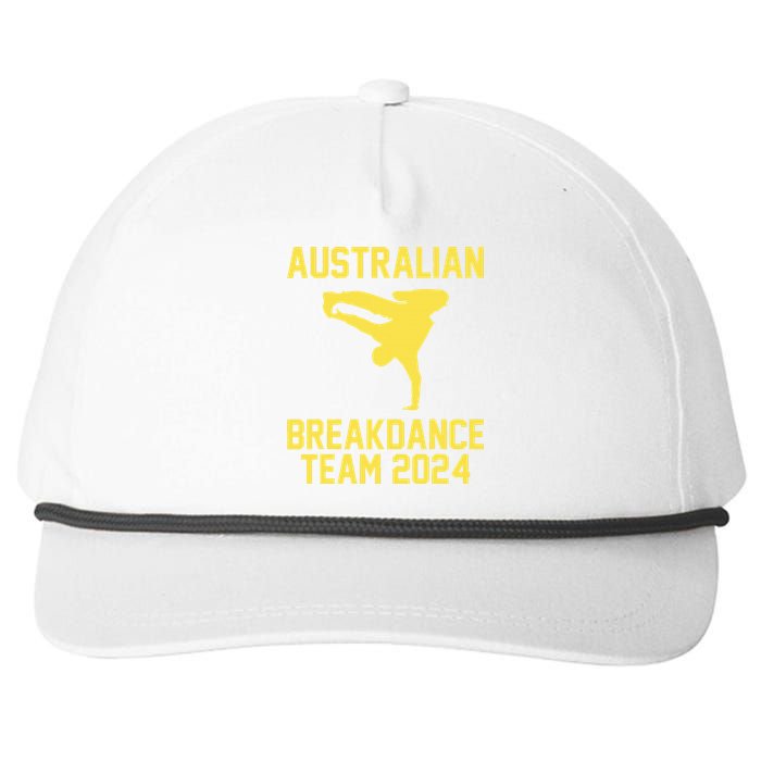 Australian Breakdance Team 2024 Funny Breakdancing Meme 24 Snapback Five-Panel Rope Hat