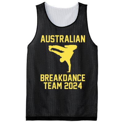 Australian Breakdance Team 2024 Funny Breakdancing Meme 24 Mesh Reversible Basketball Jersey Tank