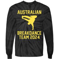 Australian Breakdance Team 2024 Funny Breakdancing Meme 24 Tie-Dye Long Sleeve Shirt