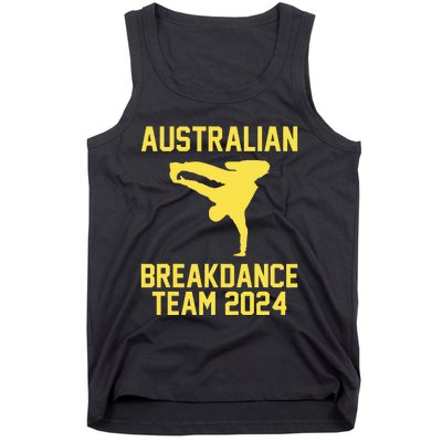 Australian Breakdance Team 2024 Funny Breakdancing Meme 24 Tank Top