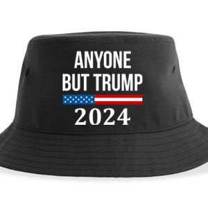 Anyone But Trump 2024 Presidential Campaign Style Sustainable Bucket Hat