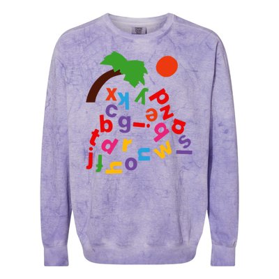 Alphabet Boom Tree Colorblast Crewneck Sweatshirt