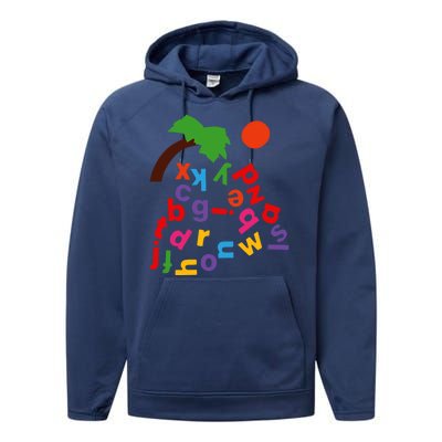 Alphabet Boom Tree Performance Fleece Hoodie