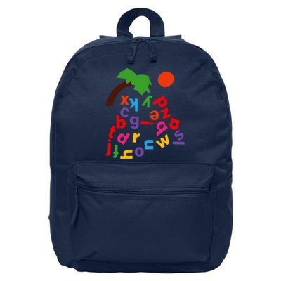 Alphabet Boom Tree 16 in Basic Backpack