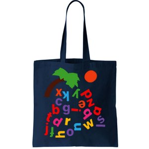 Alphabet Boom Tree Tote Bag