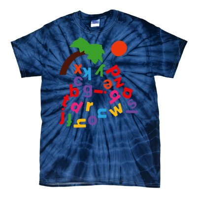 Alphabet Boom Tree Tie-Dye T-Shirt