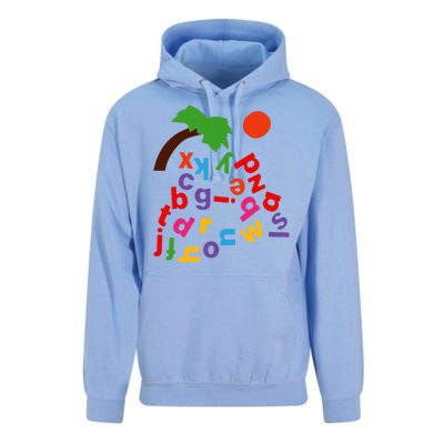 Alphabet Boom Tree Unisex Surf Hoodie