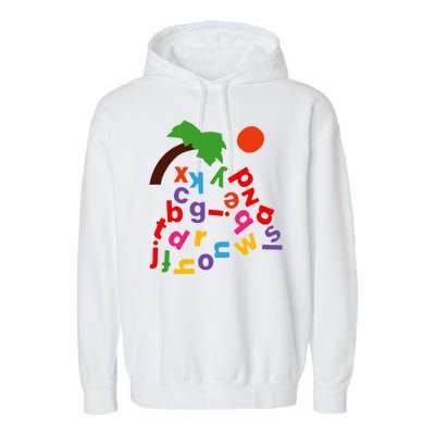 Alphabet Boom Tree Garment-Dyed Fleece Hoodie