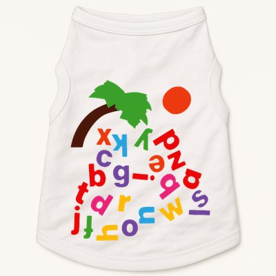 Alphabet Boom Tree Doggie Tank