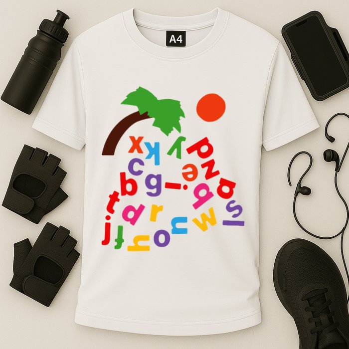 Alphabet Boom Tree Performance Shirt