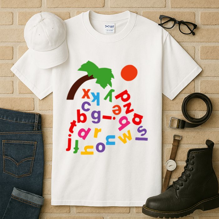 Alphabet Boom Tree Tall T-Shirt