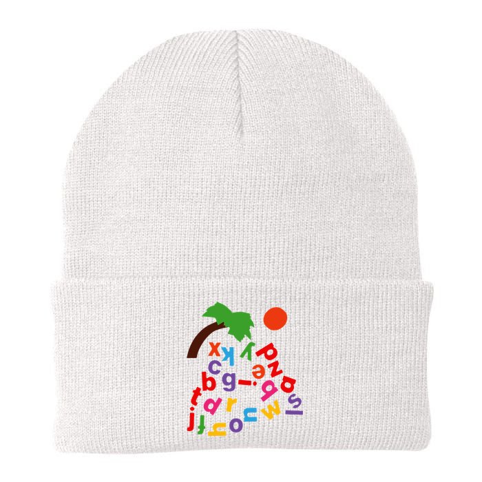 Alphabet Boom Tree Knit Cap Winter Beanie