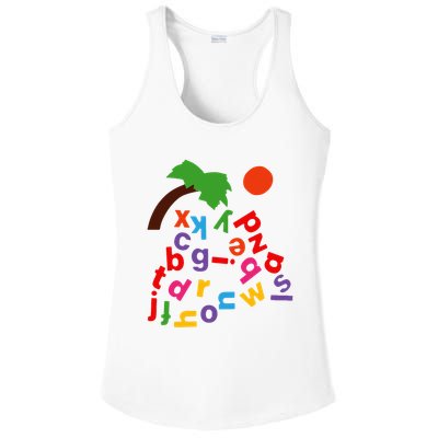 Alphabet Boom Tree Ladies PosiCharge Competitor Racerback Tank