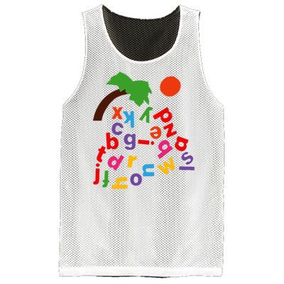 Alphabet Boom Tree Mesh Reversible Basketball Jersey Tank