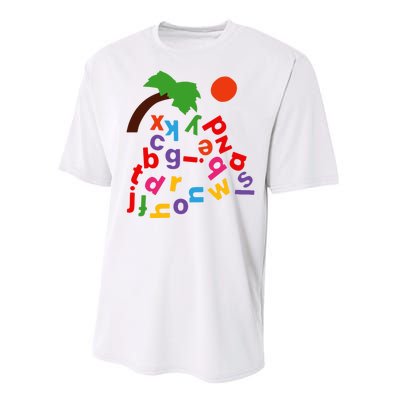 Alphabet Boom Tree Performance Sprint T-Shirt